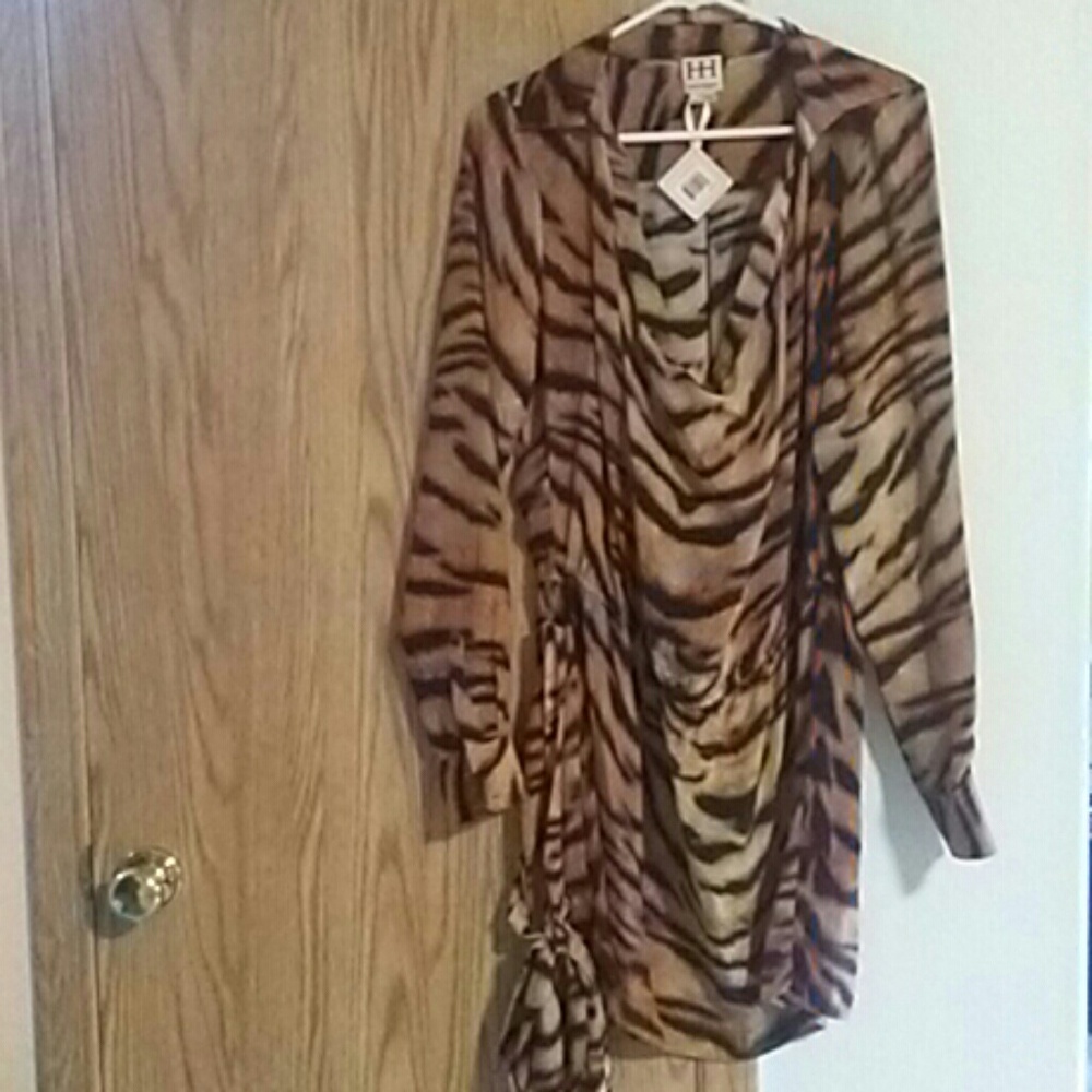NWT Collared tiger tunic/dress